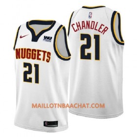 Maillot NBA Denver Nuggets Wilson Chandler 21 2018-2019 Nike Blanc Swingman - Homme